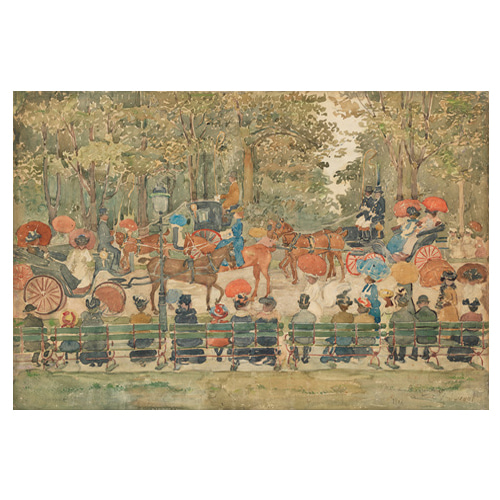 Central Park, 1901 - 모리스 프렌더개스트 / 인테리어그림 (수입원목액자)