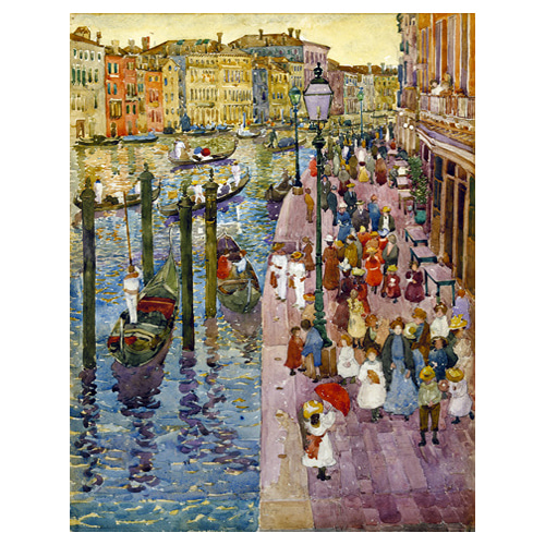 The Grand Canal Venice - 모리스 프렌더개스트 / 인테리어그림 (수입원목액자)