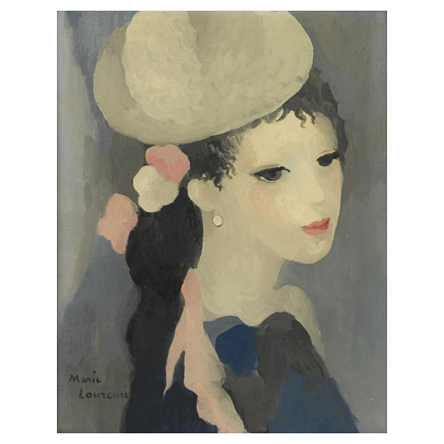 Femme au chapeau - 마리 로랑생 / 인테리어그림 (수입원목액자)