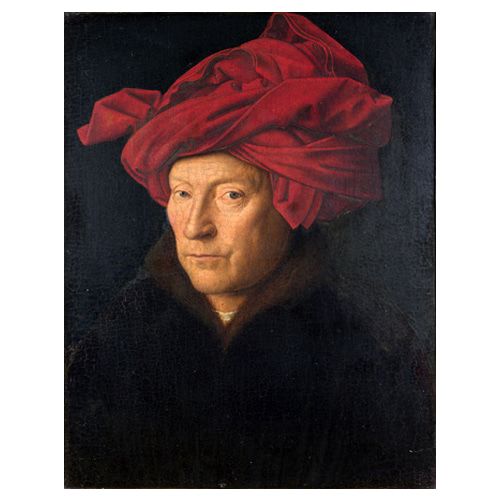 남자의 초상 또는 (붉은) 터번을 한 남자의 초상 - 얀 반 에이크 / 명화그림 (수입원목액자)
