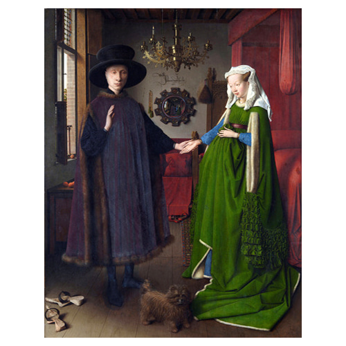 지오반니 아르놀피니와 그의 부인의 초상 (아르놀피니의 약혼) - 얀 반 에이크 / 명화그림 (수입원목액자)