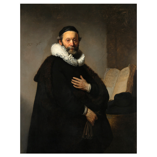 우텐보헤르트의 초상 - 렘브란트 반 레인 / 명화그림 (수입원목액자)