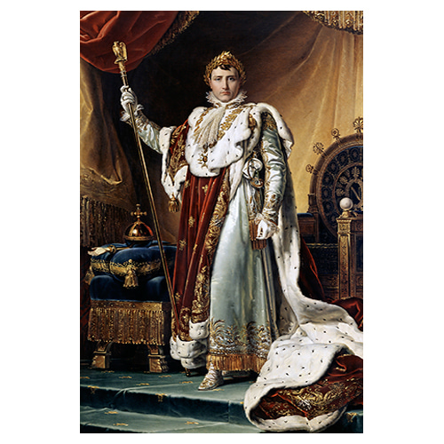 황제복을 입은 나폴레옹 1세 - 프랑수아 제라르 / 명화그림 (수입원목액자)
