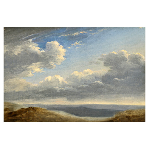 로마 캄파냐의 구름이 있는 풍경 - 피에르 앙리 드 발랑시엔 / 명화그림 (수입원목액자)