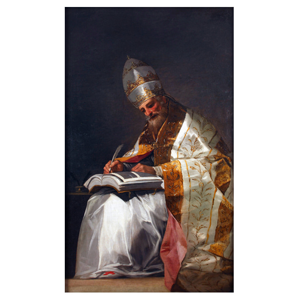 세인트 그레고리 대왕, 로마 교황 - 프란시스코 고야 / 명화그림 (수입원목액자)