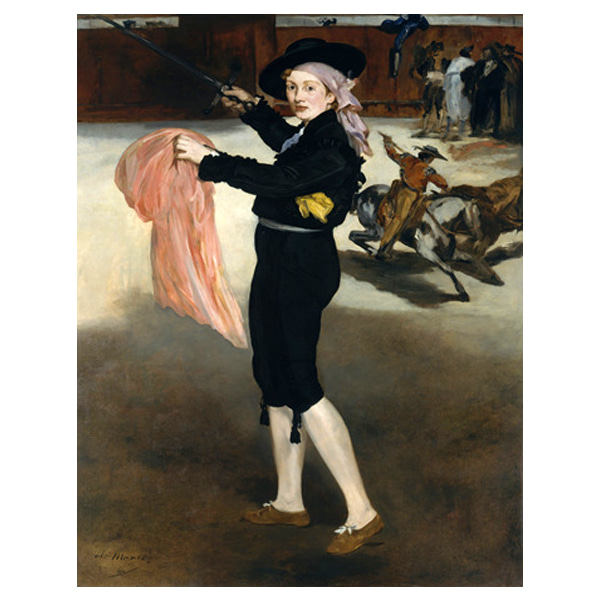 투우사 복장을 한 마드무아젤 빅토린의 초상 - 에두아르 마네 / 명화그림 (수입원목액자)
