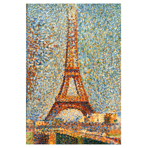 에펠탑 - 조르주 쇠라 / 명화그림 (수입원목액자)