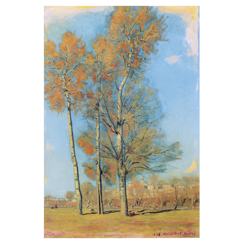 브리엔츠 뵈델리의 나무가 있는 풍경 - 페르디난드 호들러 / 명화그림 (수입원목액자)