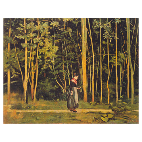 숲속의 산책 - 페르디난드 호들러 / 명화그림 (수입원목액자)