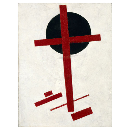 검은타원의 붉은 십자가 - 카지미르 말레비치 / 추상화그림 (인테리어액자)