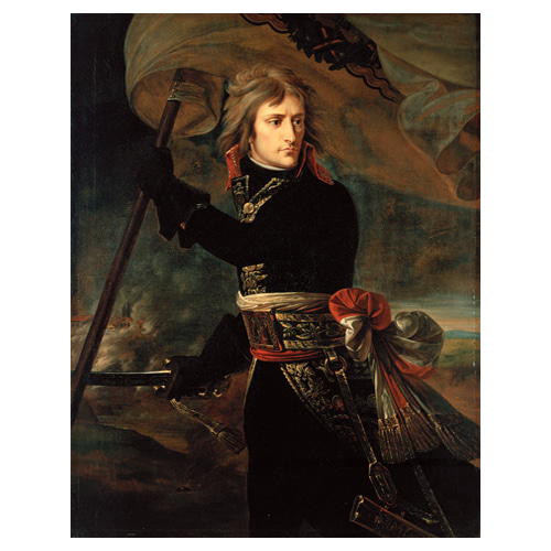 1796년 11월 17일 아르콜 다리 위의 보나파르트장군 - 앙투안 장 그로 / 명화그림 (수입원목액자)