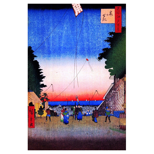 가스미가세키 - 우타가와 히로시게 / 일본화 (우키요에그림)