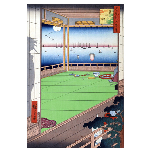 달맞이곶 - 우타가와 히로시게 / 일본화 (우키요에그림)