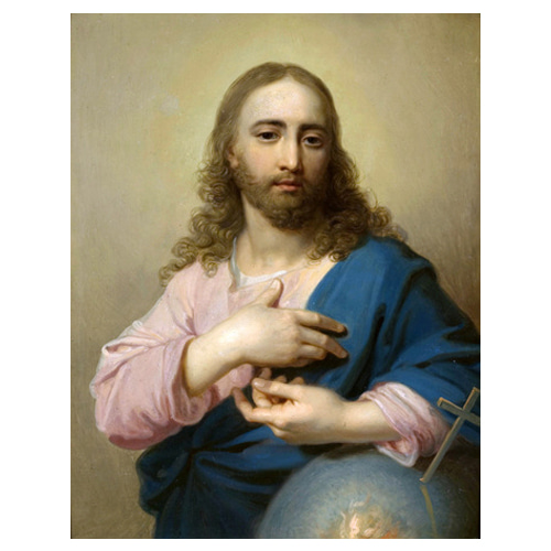 예수님의 초상 - 바로아트 / 성화그림 (수입원목액자)