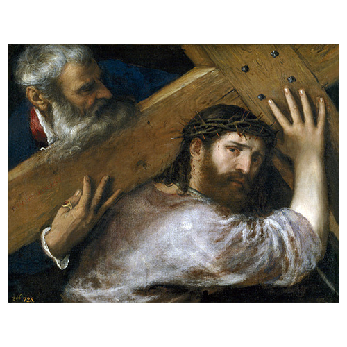 예수 십자가 지심 - 베첼리오 티치아노 / 성화그림 (수입원목액자)