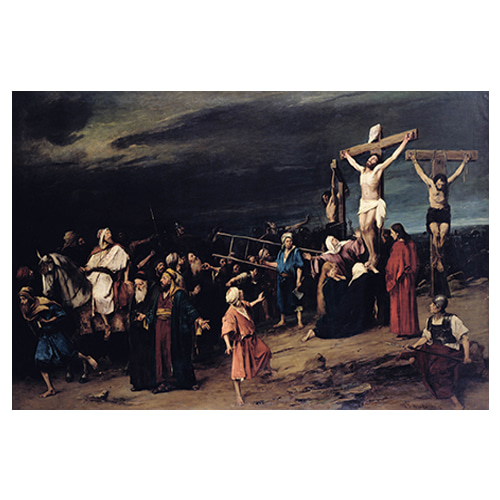 십자가의 그리스도 - 바로아트 / 성화그림 (수입원목액자)