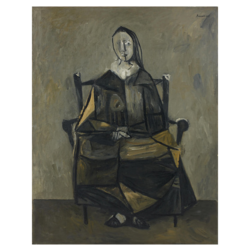 앉아있는 여인 - 두일리우 바르나베 / 추상화액자 (인테리어그림)