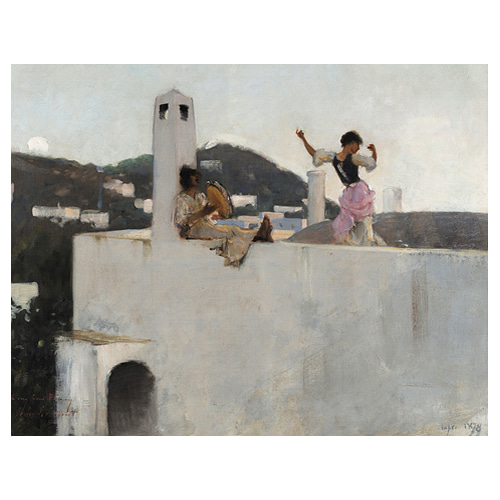 Capri Girl on a Rooftop - 존 싱어 사전트 / 명화그림 (수입원목액자)